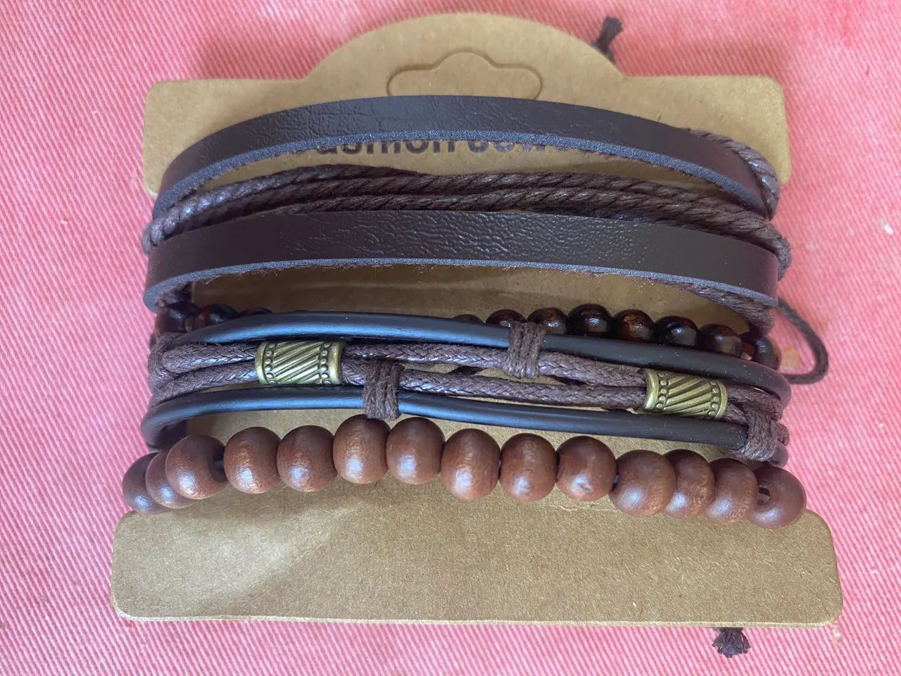 Kit com 4 pulseiras unissex Fashion