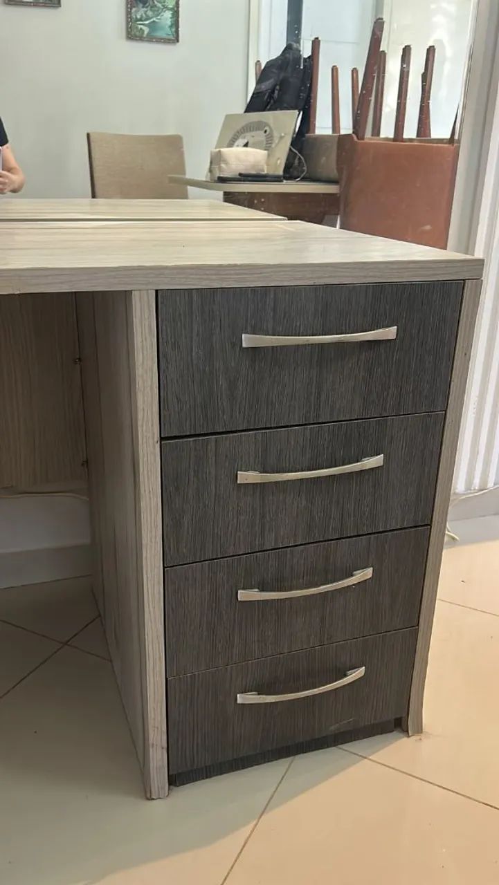 ESCRIVANINHA AMADEIRADA COM GAVETAS 100% MDF - Foto 2