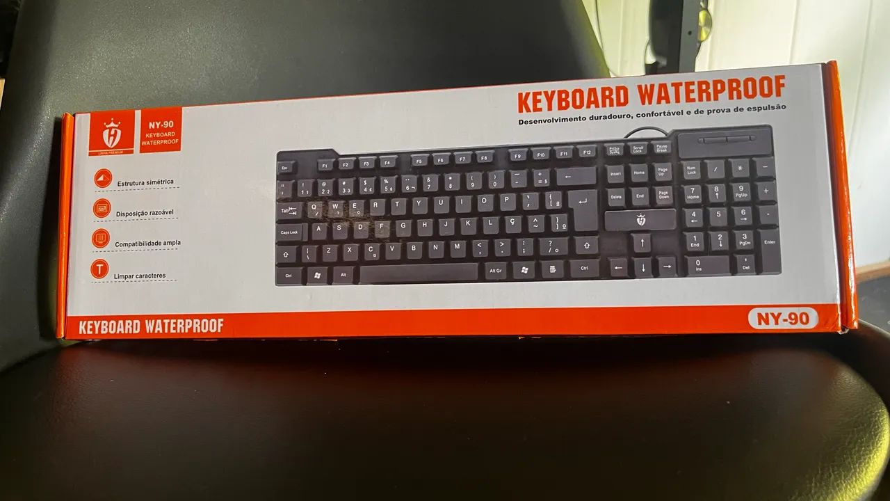 Teclado com fio usb 