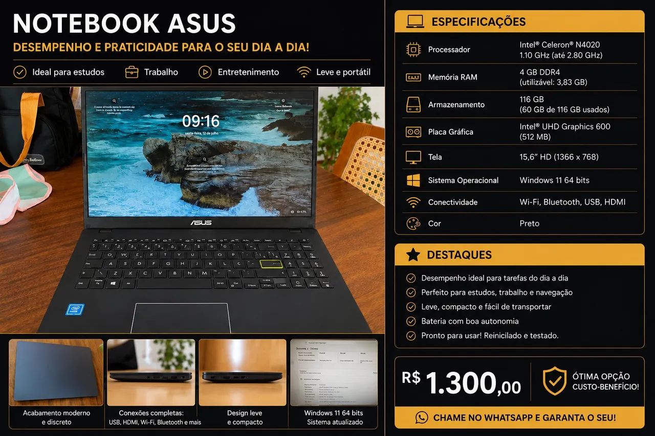 Notebook asus