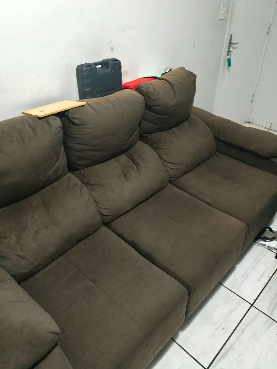 Sofá cama três lugares