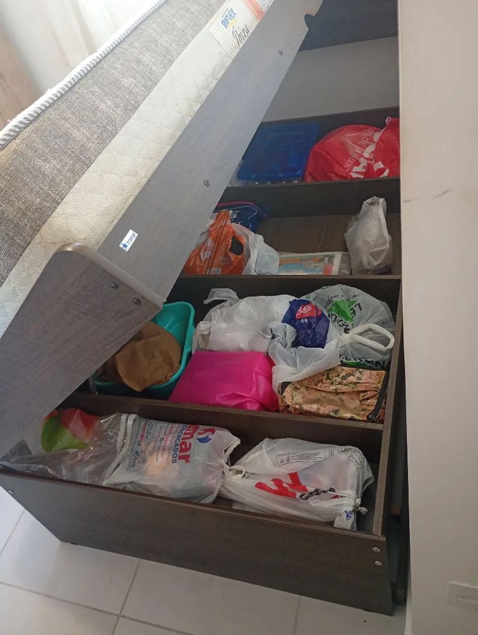 Cama Solteiro com Auxiliar e Baú com 2 Colchões  - Foto 3