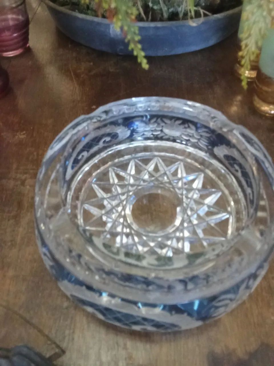 Cinzeiro em cristal 
