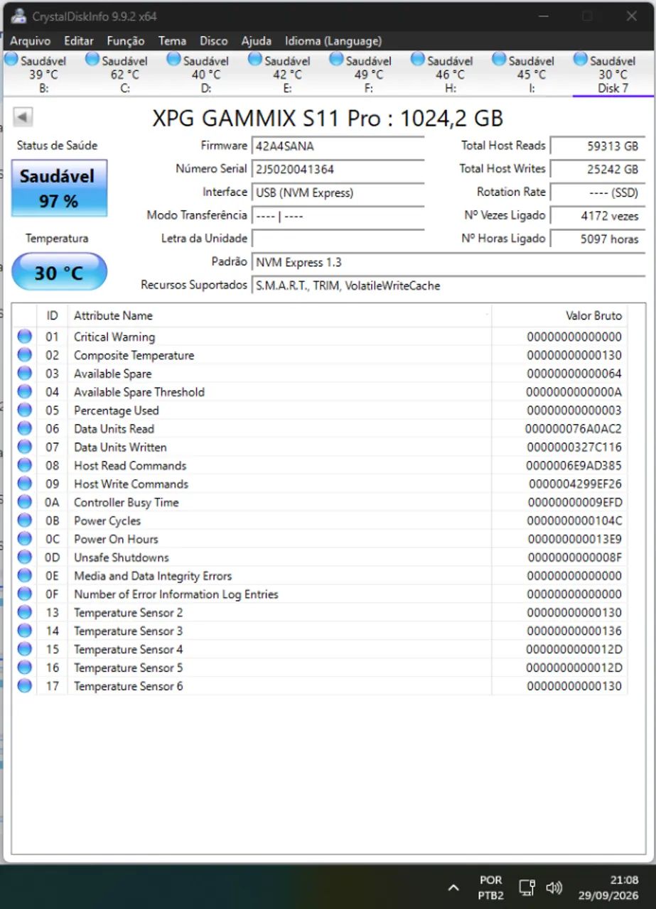 SSD NVME M2 1 TB XPG - Foto 3