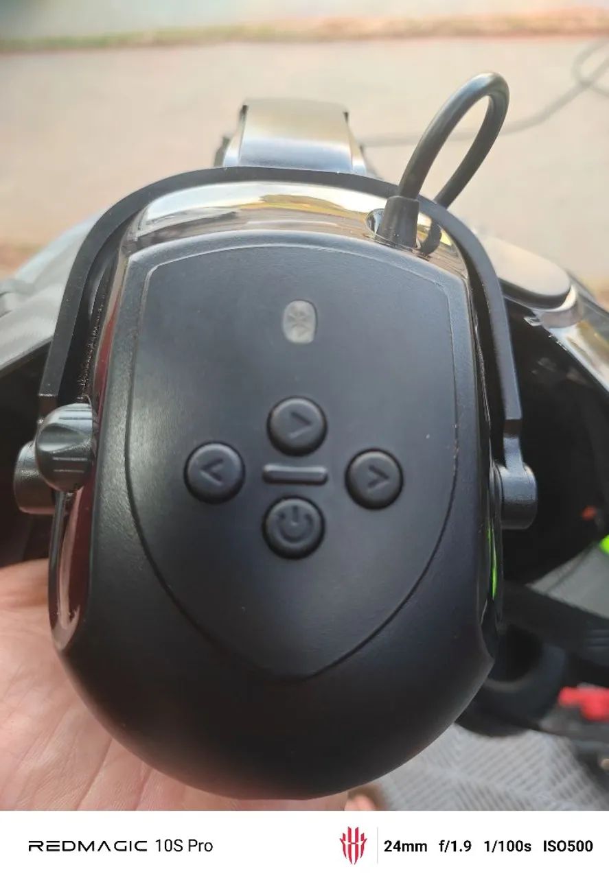Capacete fibra de carbono Drone DJI Bluetooth de segurança  - Foto 4