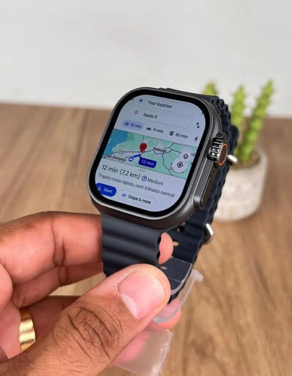 Relógio Smartwatch Ultra 3 AI 5G Bluetooth Tela AMOLED - Foto 2