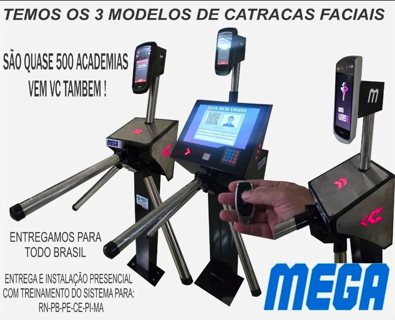 Catraca facial nova com sistema gratis - Foto 4