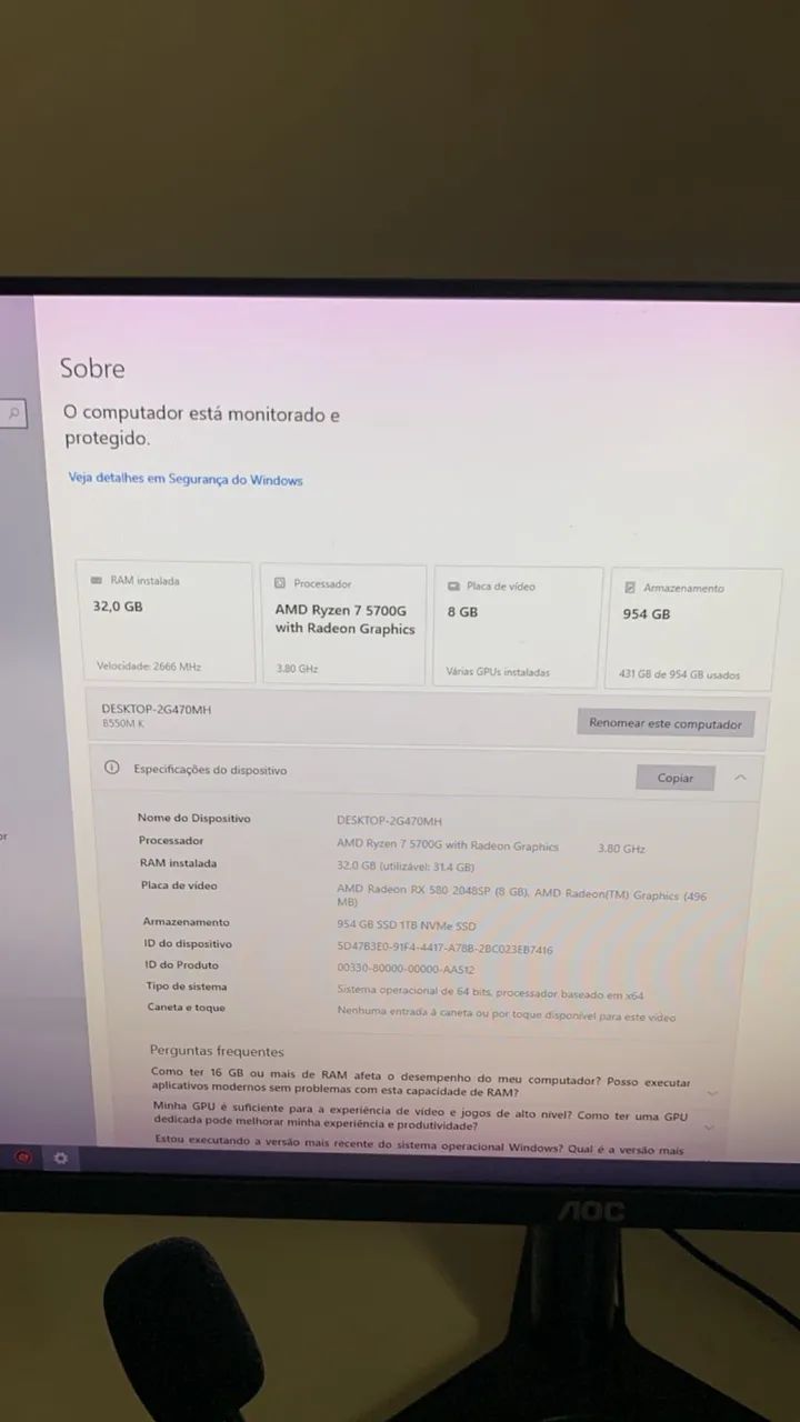 Vendo ou troco pc gamer 