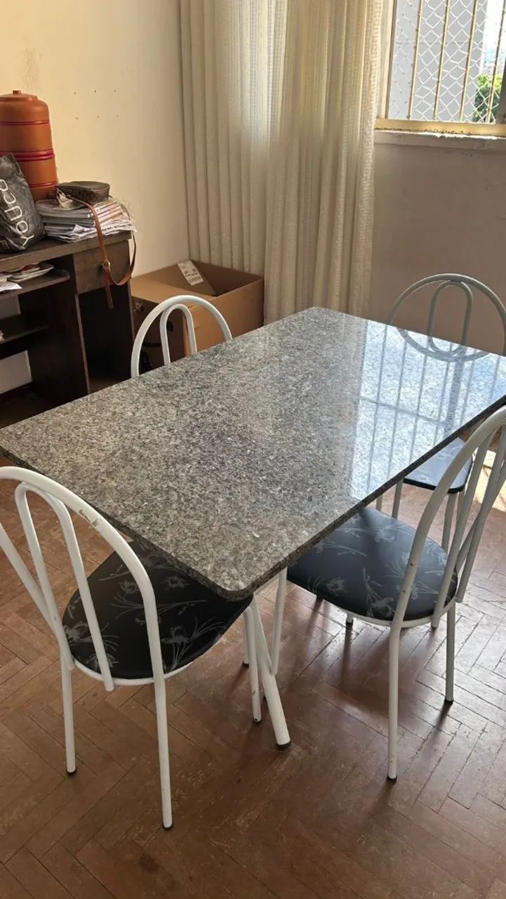 Mesa Granito + 4 cadeiras Nova - Foto 3