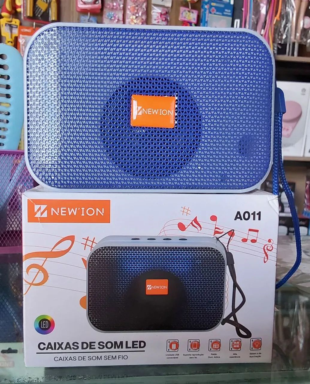 Caixa Som com led Bluetooth 