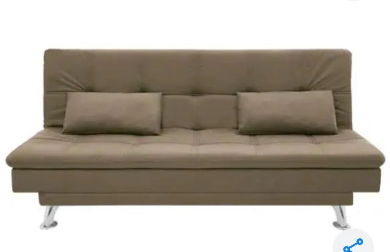Sofá cama em suede - Foto 3