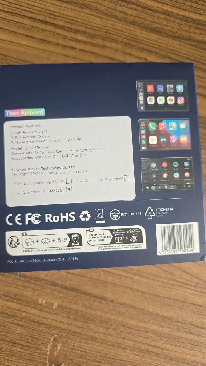 Carplay Carlinkit Box Streaming Android 13 Wi-Fi 8gb + 128gb - Foto 5