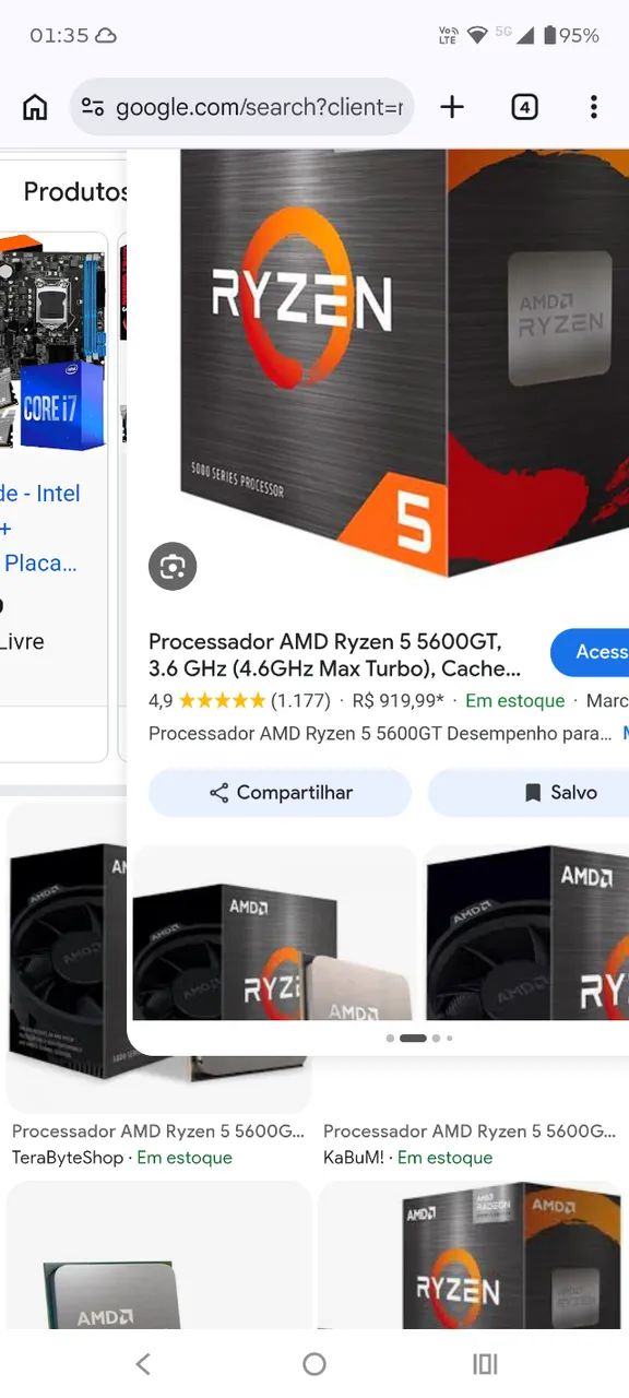 Processador Ryzen 5 5600gt