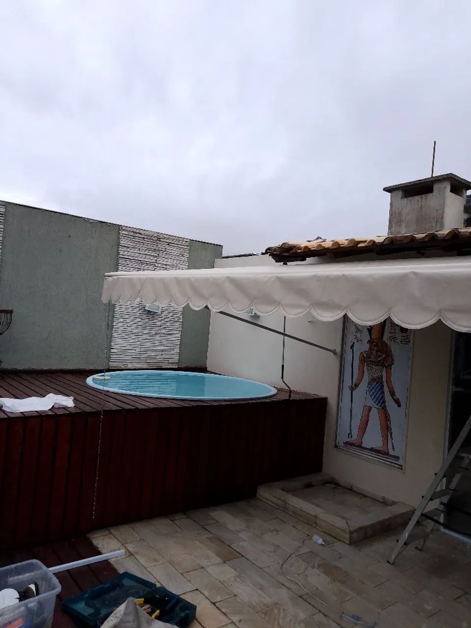 Toldo cortina retrátil 