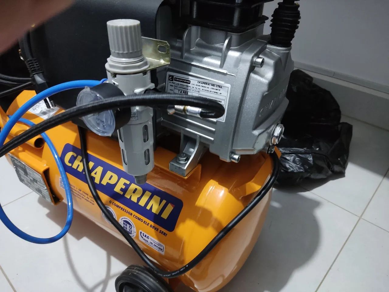 Compressor Chiaperini Com conversor para Aerógrafo - Foto 2