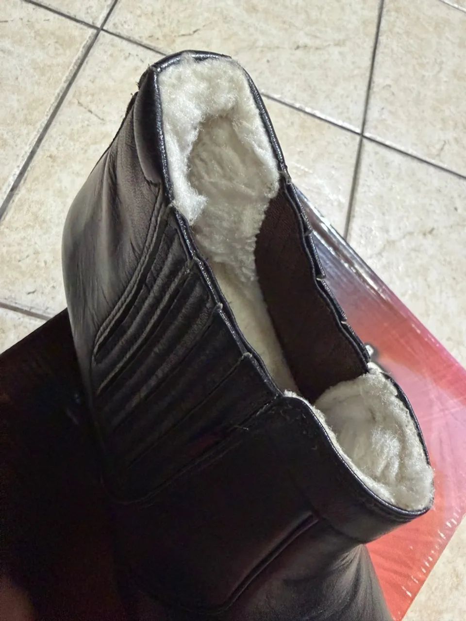 Bota forrada em couro 44 - Foto 2