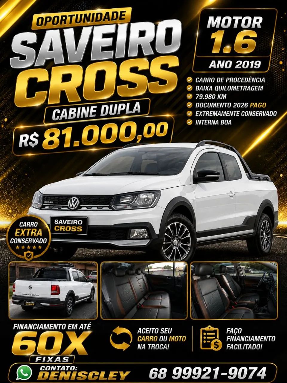 Volkswagen Saveiro Saveiro CROSS 1.6 T.Flex 16V CD 2019