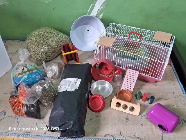 Gaiola e acessórios para Hamster