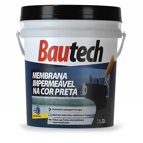 Manta BAUTECH 12L Membrana impermeável preta - R$289,90