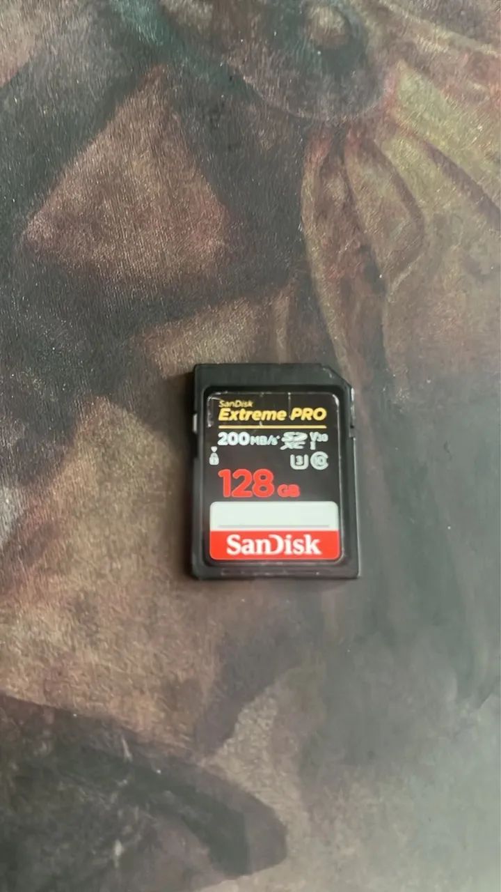 Cartão de memória sandisk 128gb