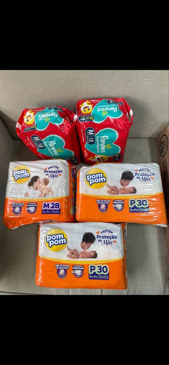 Kit fralda infantil 
