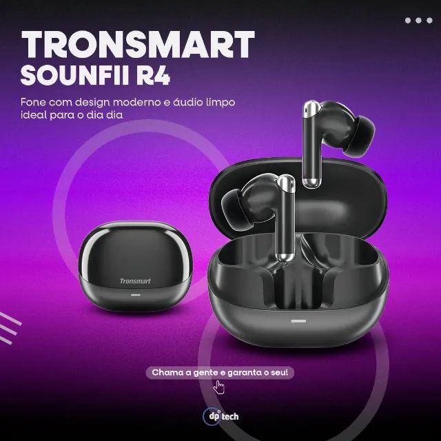 Fone Bluetooth Tronsmart Sounfii R4 | Até 28h de Reprodução -Entrega Grátis-