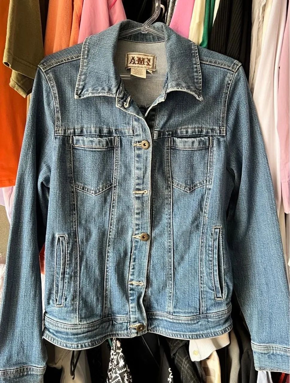 jaqueta jeans ami conversão de tamanho