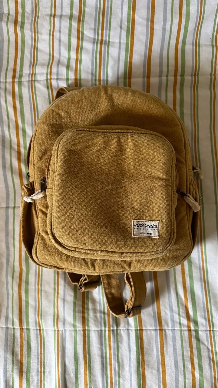 Mochila Beterraba Infantil Mostarda - Foto 2