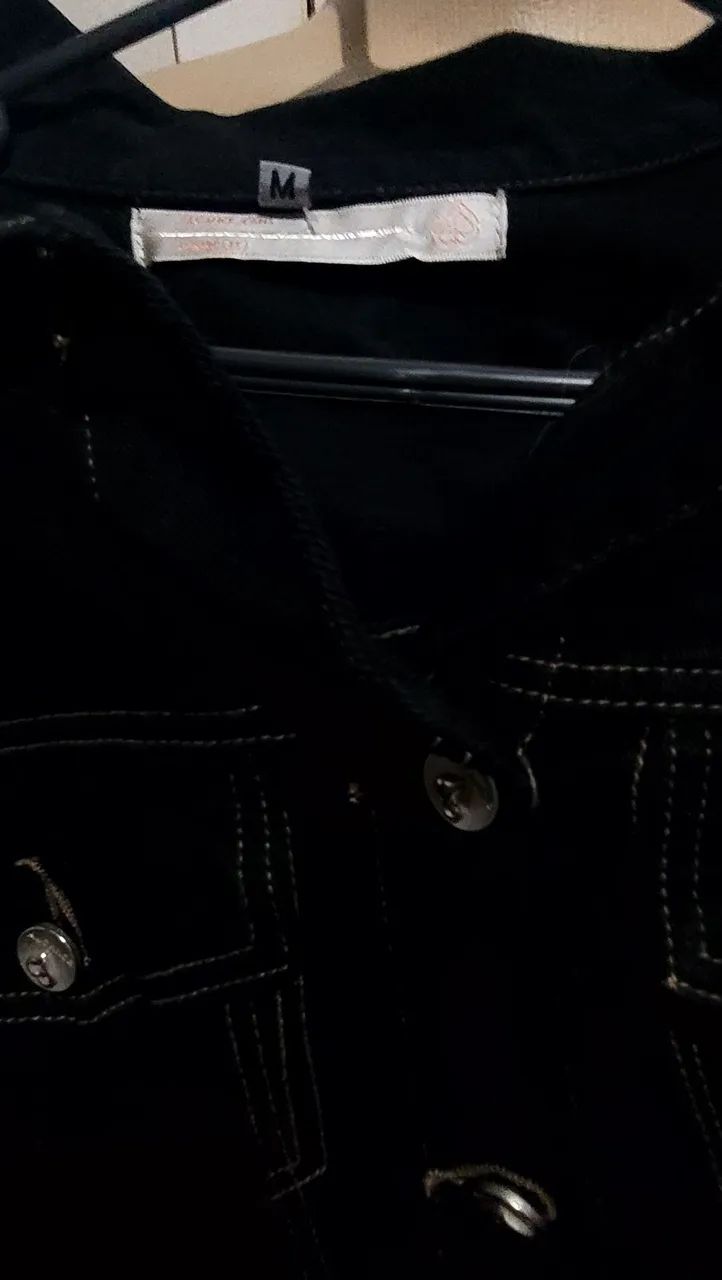 Jaqueta brim preto M - Foto 2