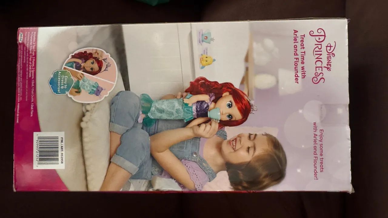 Boneca Ariel Pequena Sereia E Linguado Jakks Pacific Disney Princess Original Na Caixa - Foto 3