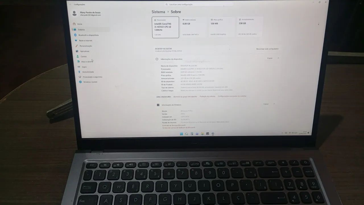 ? Notebook ASUS X515J - 15,6 polegadas - Foto 3