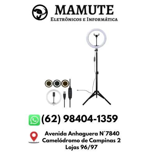 Iluminador Ring Light Led 10 Polegadas + Tripé 26cm