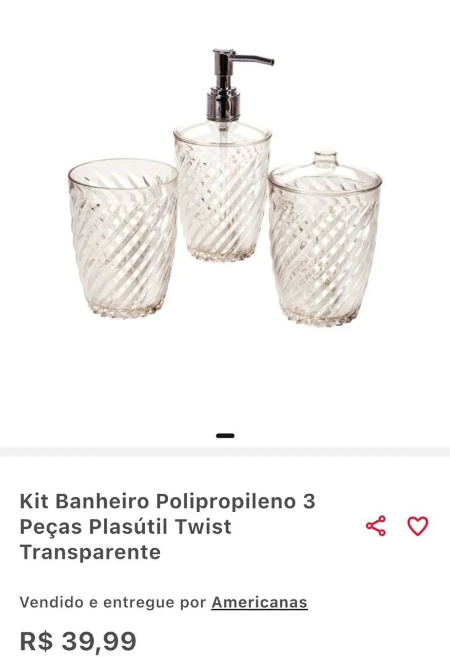 Kit para banheiro plasutil novo