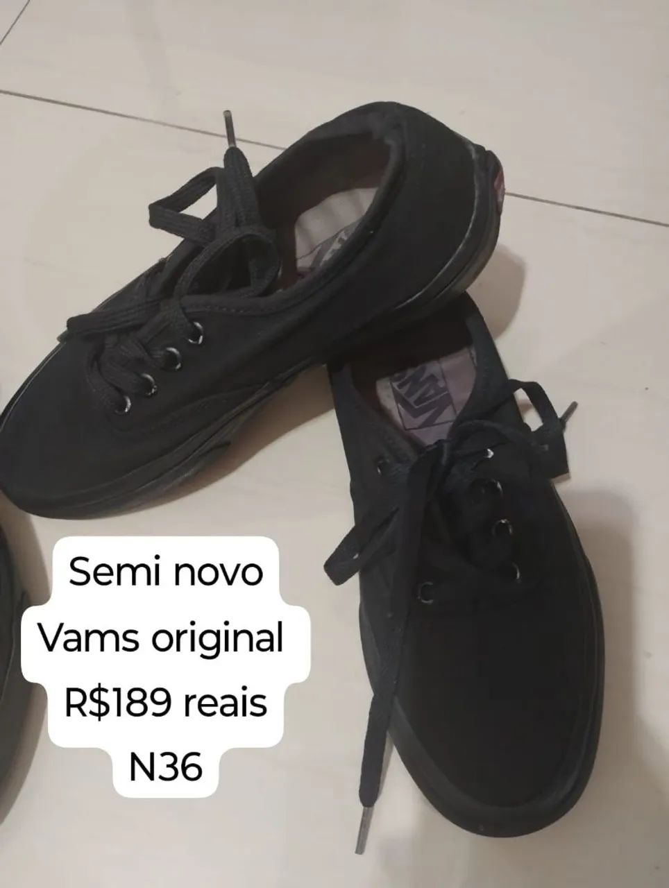 Tenis vans número 36.