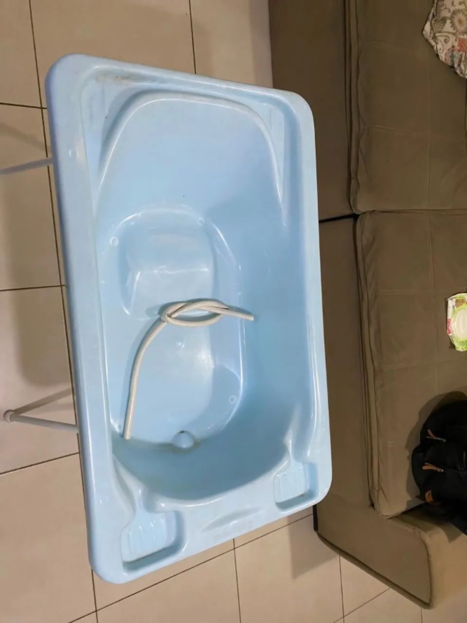 Banheira de Bebe, com suporte