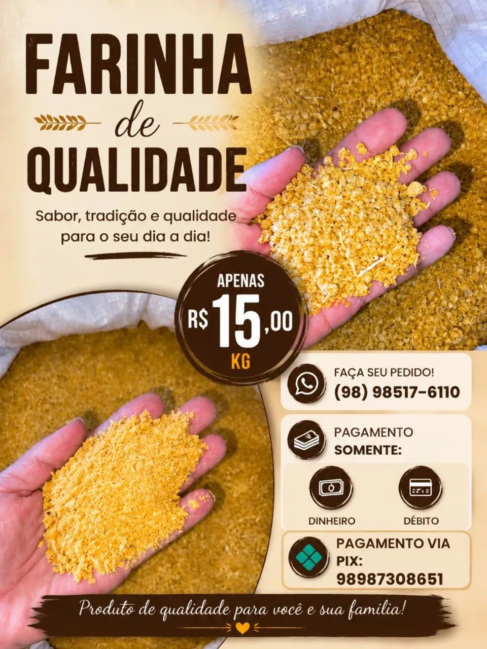 Farinha de mandioca 