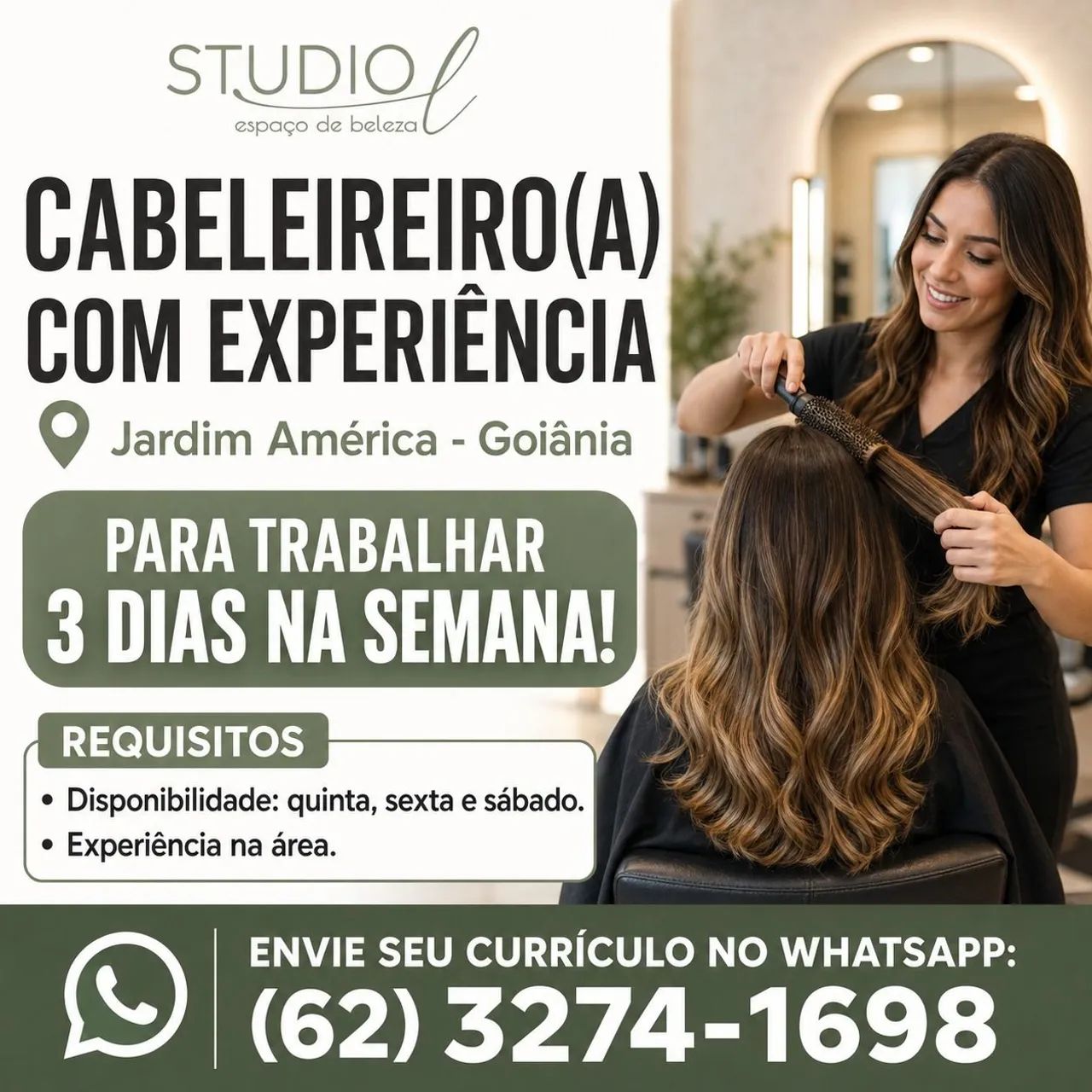 Vaga cabeleireiro 