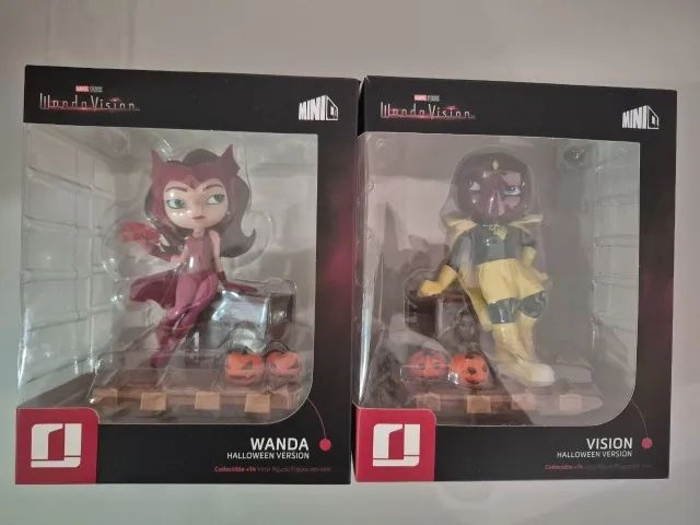 Figure - Minico Wanda & Visão - Versão De Halloween - Iron Studios