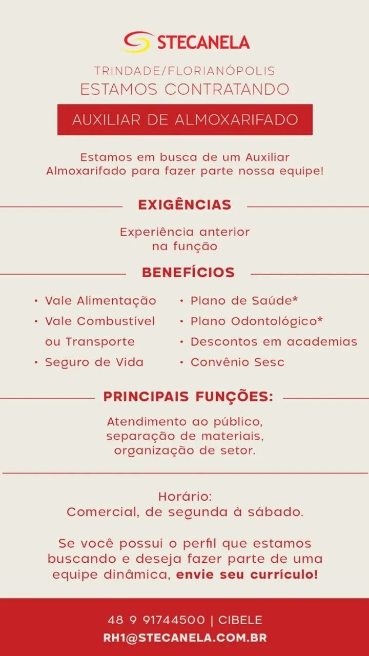 AUXILIAR DE ALMOXARIFADO