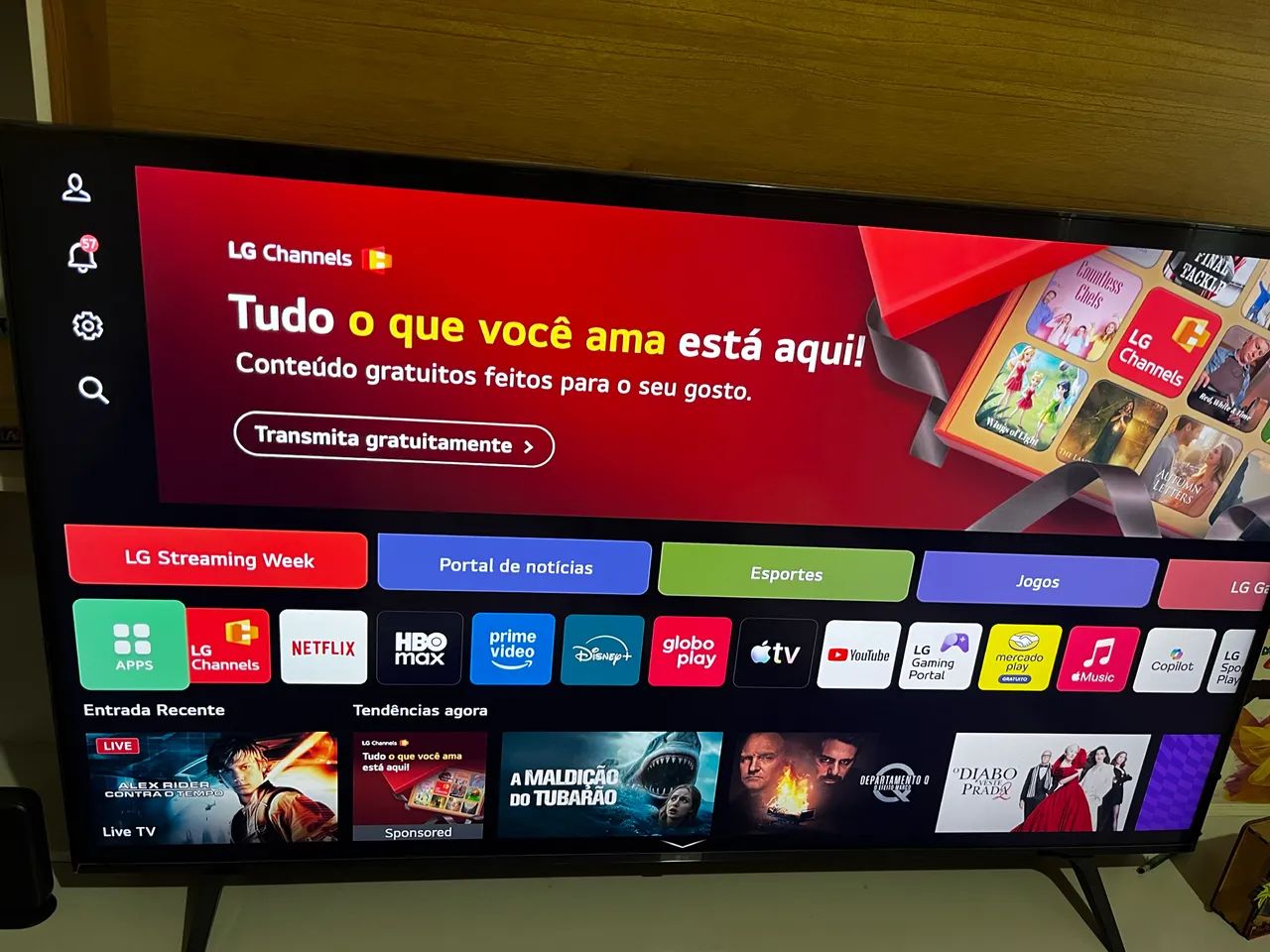 Smart tv LG 55 4K modelo TU80 novo - Foto 3