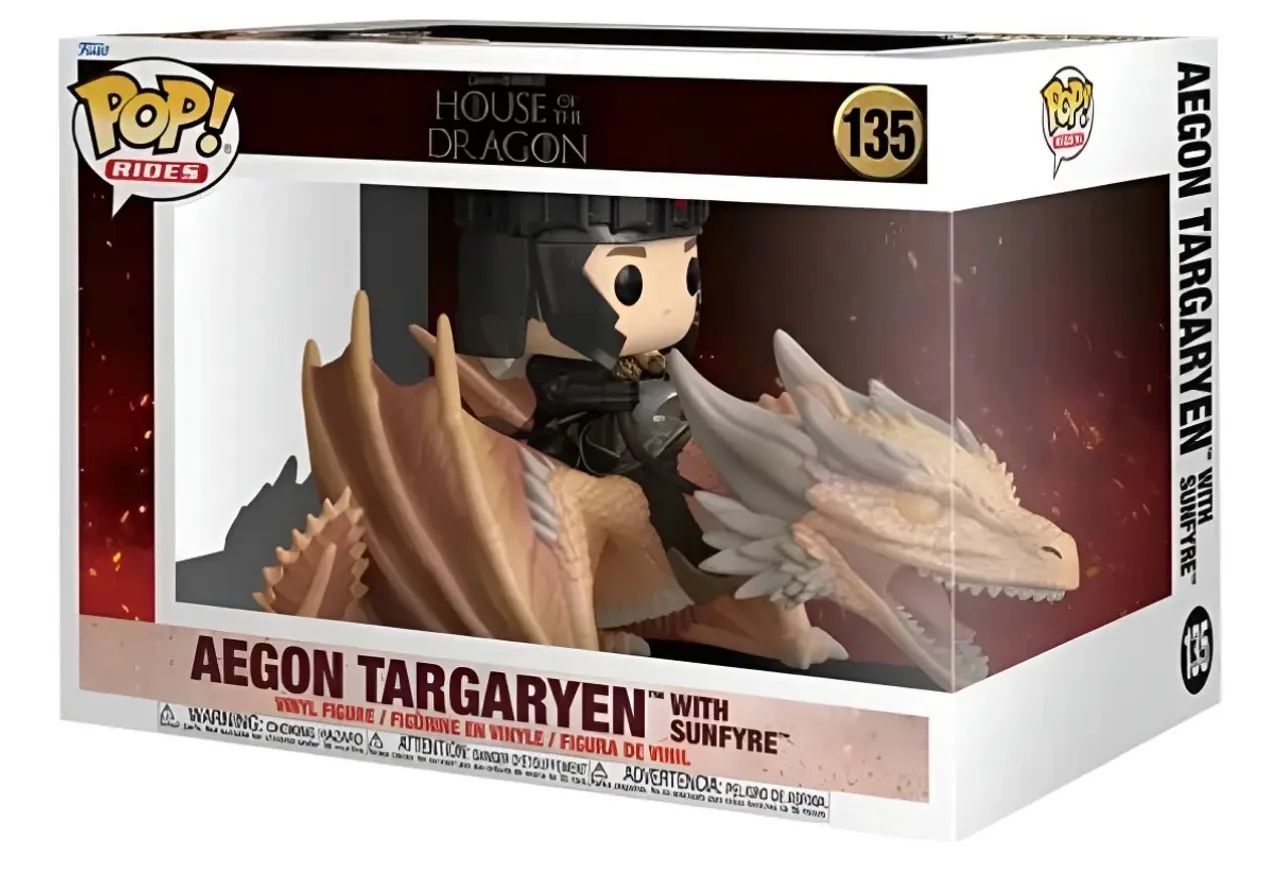 Funko Pop! Rides Deluxe - Aegon Targaryen with Sunfyre #135 - Foto 2