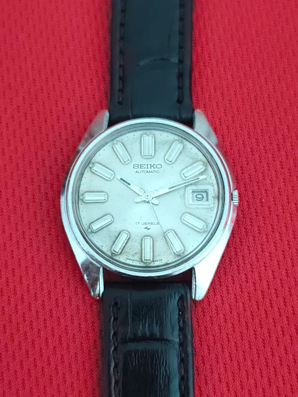Relogio Seiko 7005 automático Ghost Dial