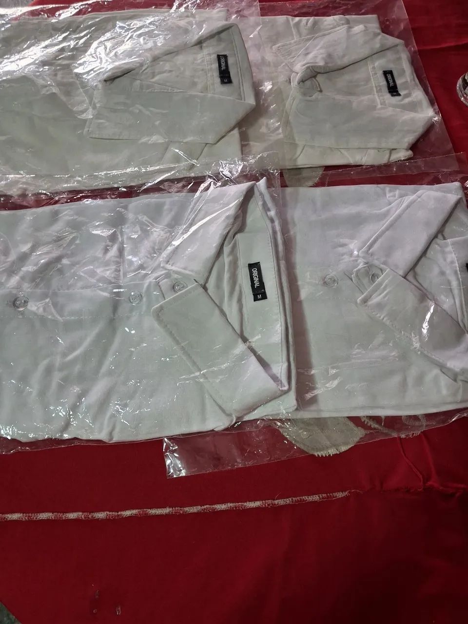 Kit 4 Camisas Sociais Brancas - Foto 3