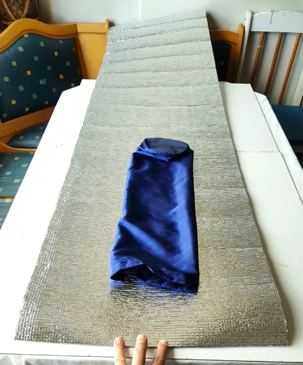 Colchonete Isolante Térmico Aluminizado para Camping - 1,8 m - Usado - Bom Estado - Foto 6