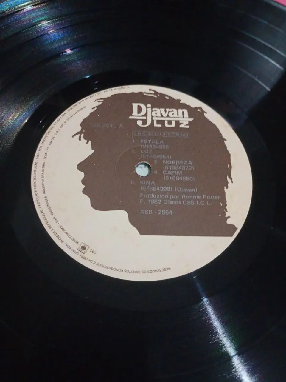 LP DJAVAN Luz 1982 Com Encartes Disco De Vinil  - Foto 4