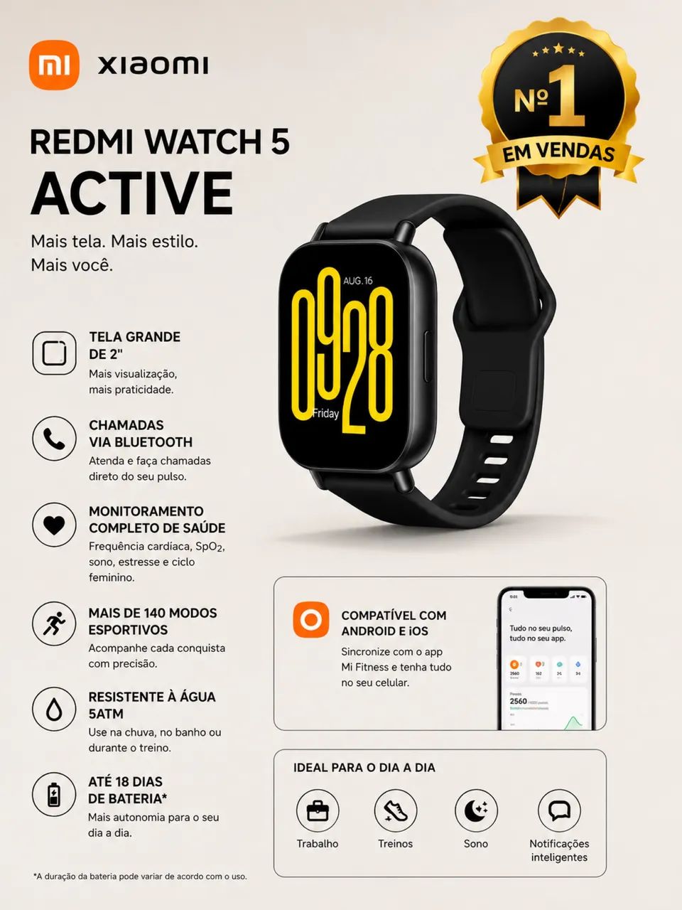 Redmi Watch 5 Active - LACRADO