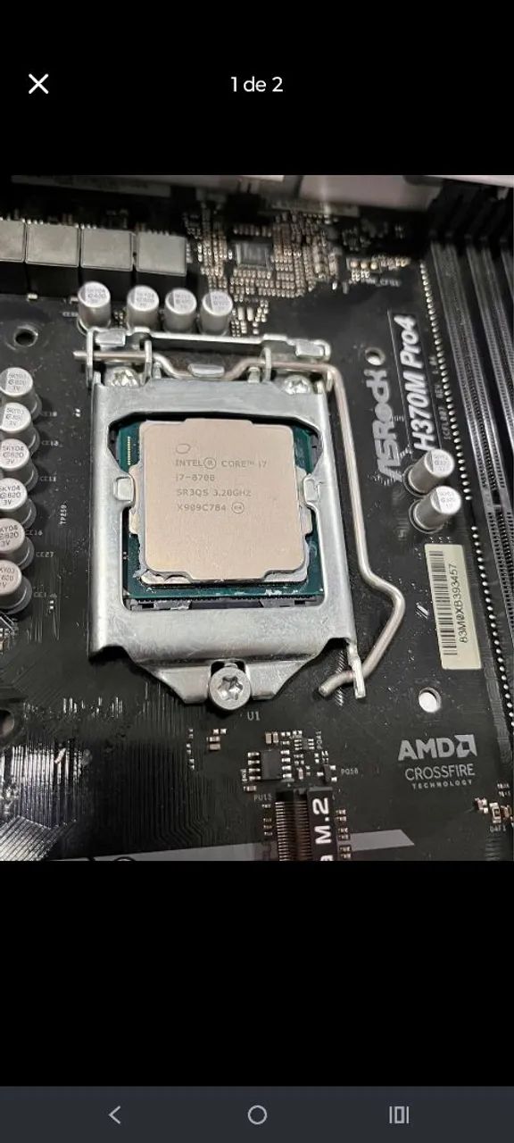i7 8700+placa mãe 
