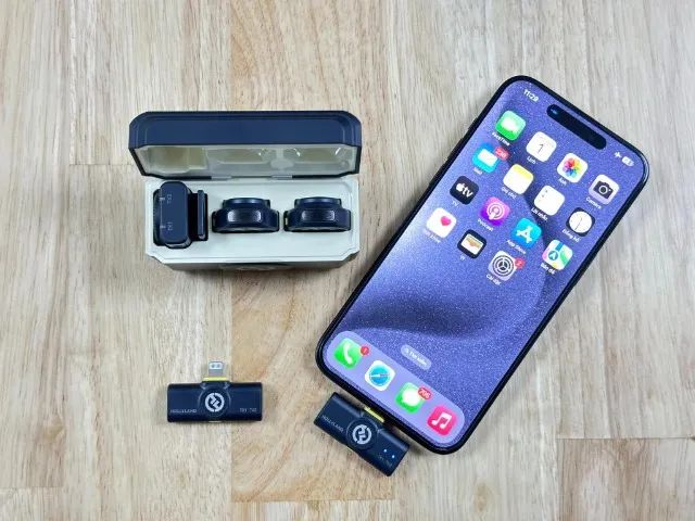 Microfone Hollyland Lark M2 Duo Combo Duplo - Foto 5