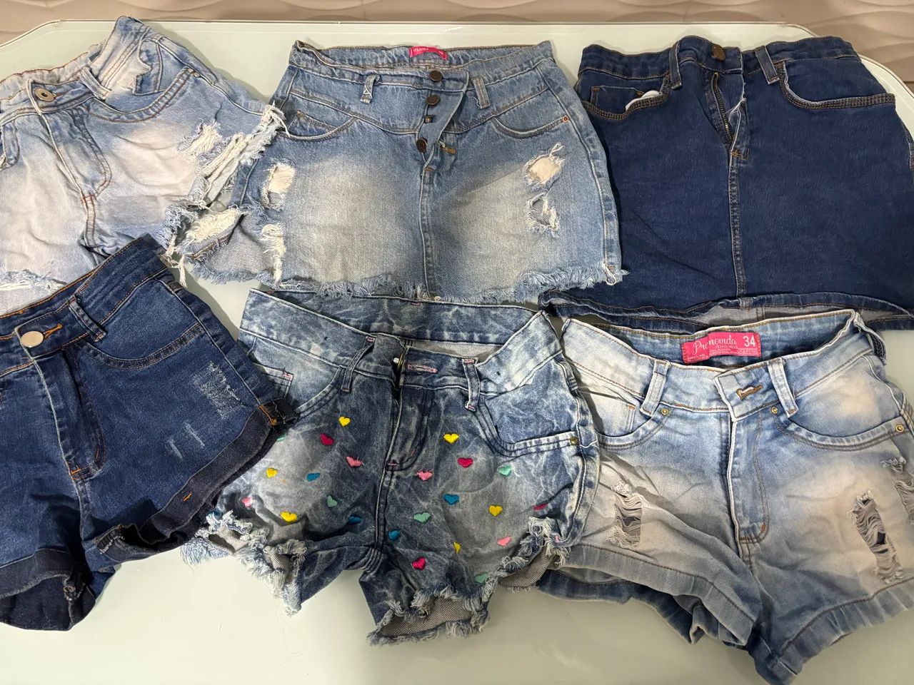 Lote de short e short saias jeans  - Foto 3