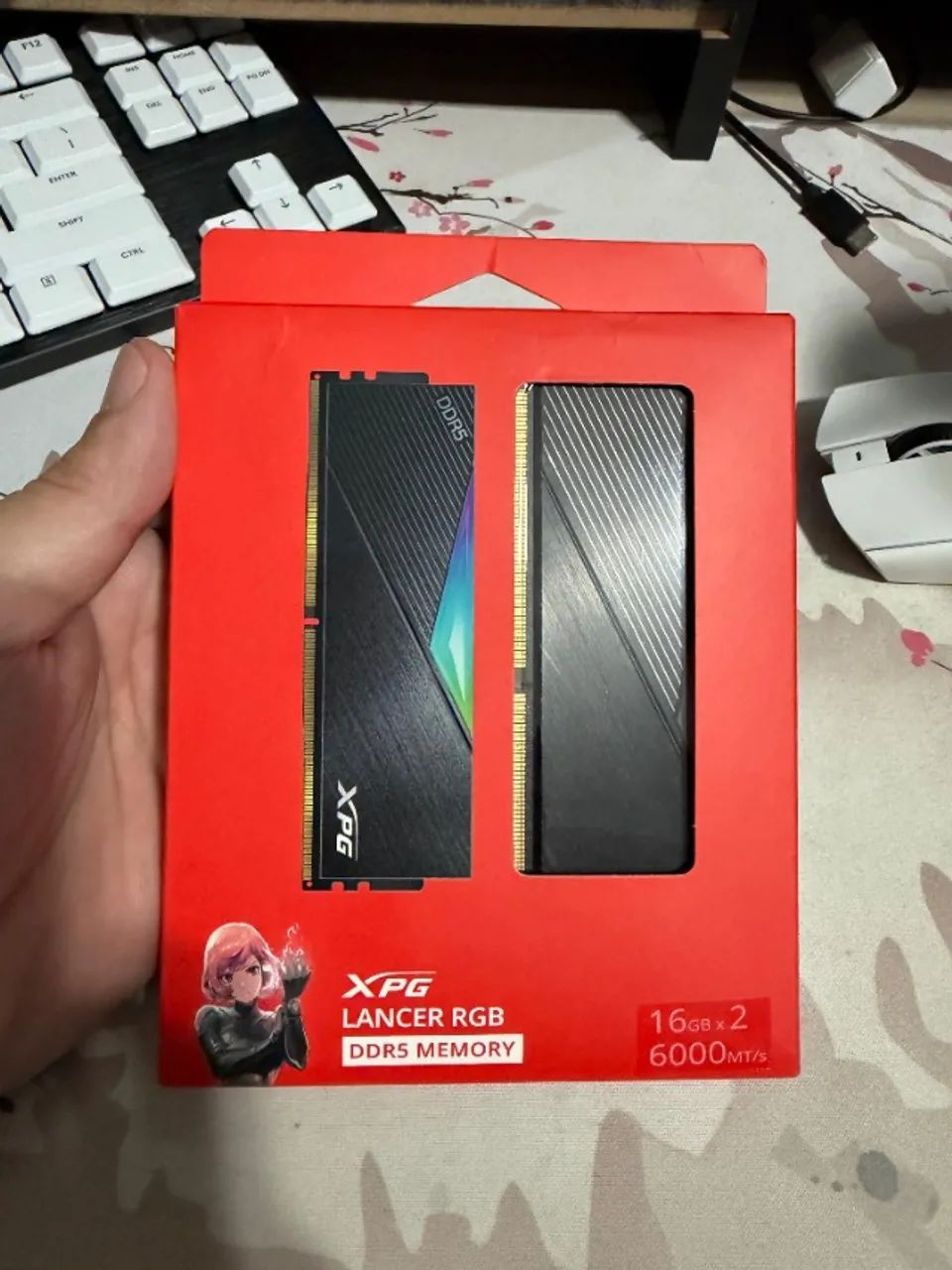 Memória XPG Lancer RGB DDR5 600MHz 32GB CL 30 - 16gb x2 com Nota fiscal